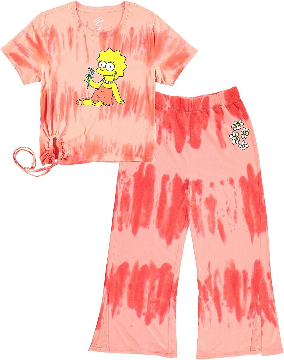 Woman-s-Lisa-Simpson-T-Shirt-and-Jogger-Loungewear-Set-for-Juniors-Adults-Capri-Pants_dec6ab28-f409-4f8a-9ff3-b94191e93b6b.034712cc4e9392f46636087d8499849d Woman's Lisa Simpson T-Shirt and Jogger Loungewear Set for Juniors Adults - Capri Pants - Image 1