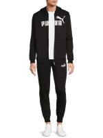 Puma Men's and Big Men's Essential Logo Full Zip Fleece Hoodie, Sizes up to XXL - Image 5